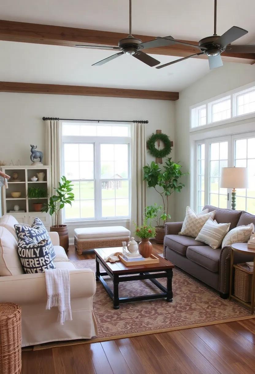 Charming Comfort: Transforming Your Farmhouse Living Room