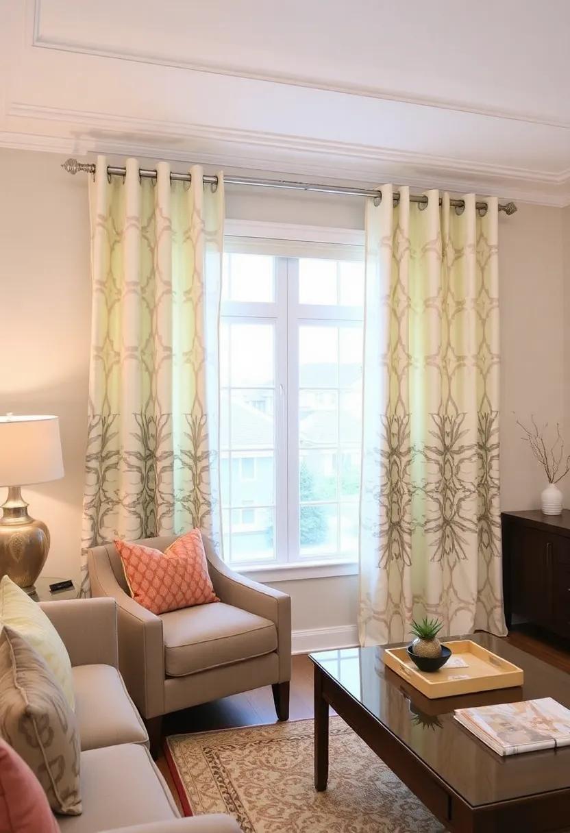 Transform Your Space: Embracing Geometric Print Curtains in Living Room Design