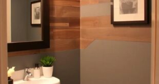 Transforming Your Powder Room: Stunning Reclaimed Wood Accent Wall Ideas
