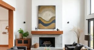 Timber Touch: Crafting a Masculine Living Room with Wooden Beams and Bold Decor