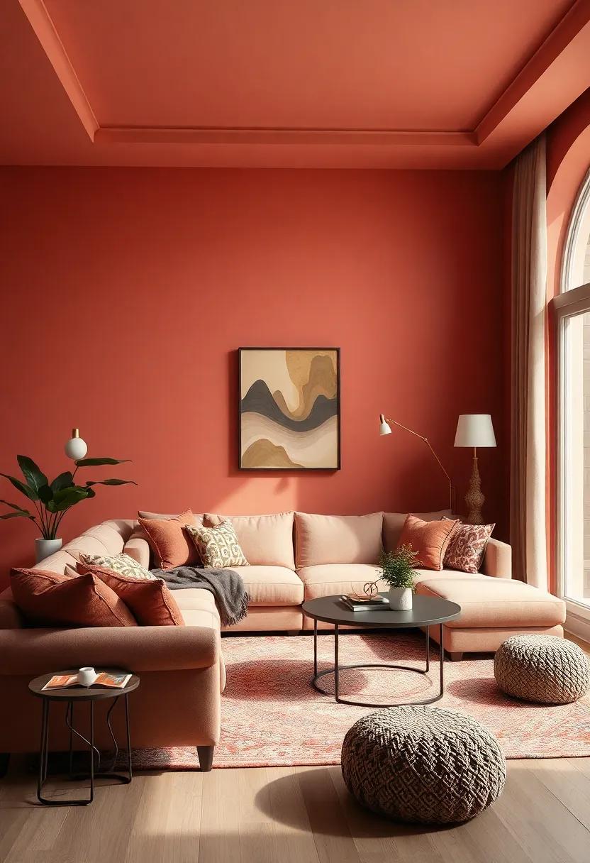 Embrace Cozy Elegance: Designing a Warm Bohemian Living Room in Rich Colors