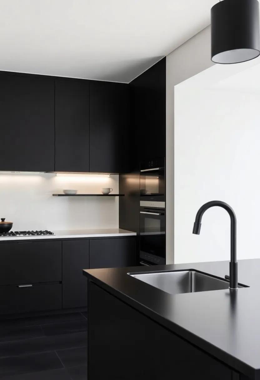 Embracing Elegance: The Allure of Black Minimalist Kitchens