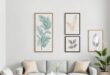 Transform Your Small Living Room: Embrace Nature with Botanical Wall Prints