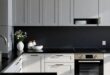 Elegant Contrast: Transform Your Space with Gray Cabinets and Black Countertops