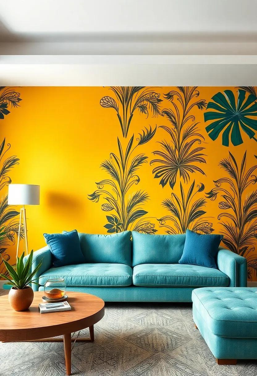 Transform Your Living Room: Embrace Bold Wallpaper Patterns for Stunning Decor