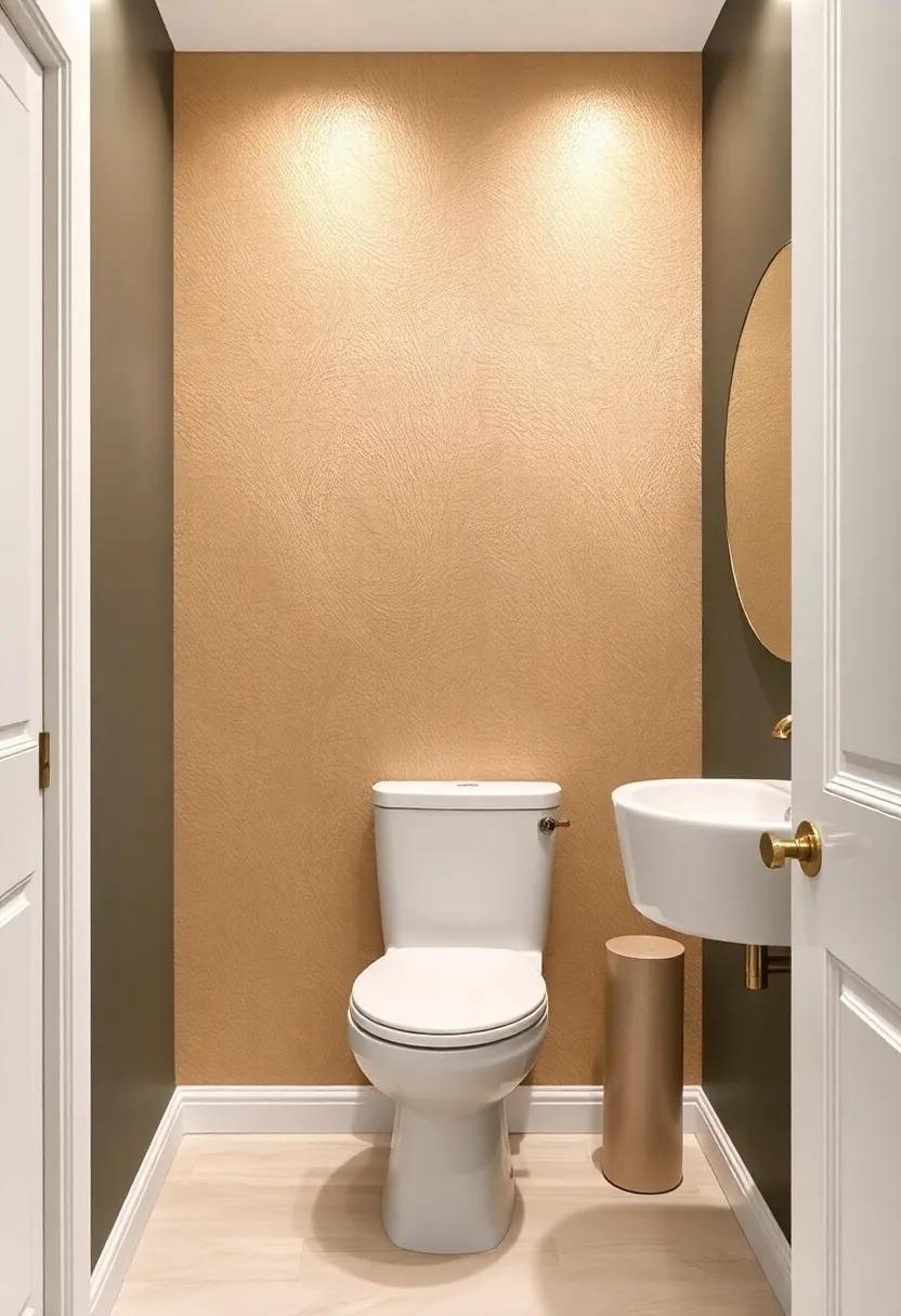 Transform Your Powder Room: Stunning Accent Walls with Metallic Finishes