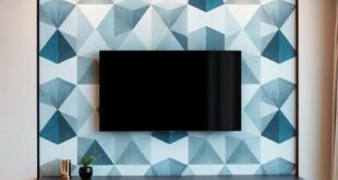 Elevate Your Space: Modern Geometric Patterns for a Stunning TV Wall Design