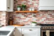 Embracing Rustic Charm: The Allure of a Brick Backsplash in Farmhouse Kitchens