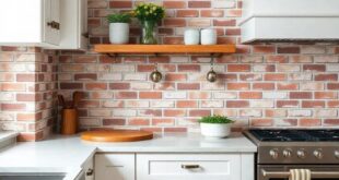 Embracing Rustic Charm: The Allure of a Brick Backsplash in Farmhouse Kitchens