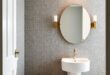 Transform Your Powder Room: The Elegance of Fabric Panels for Accent Walls