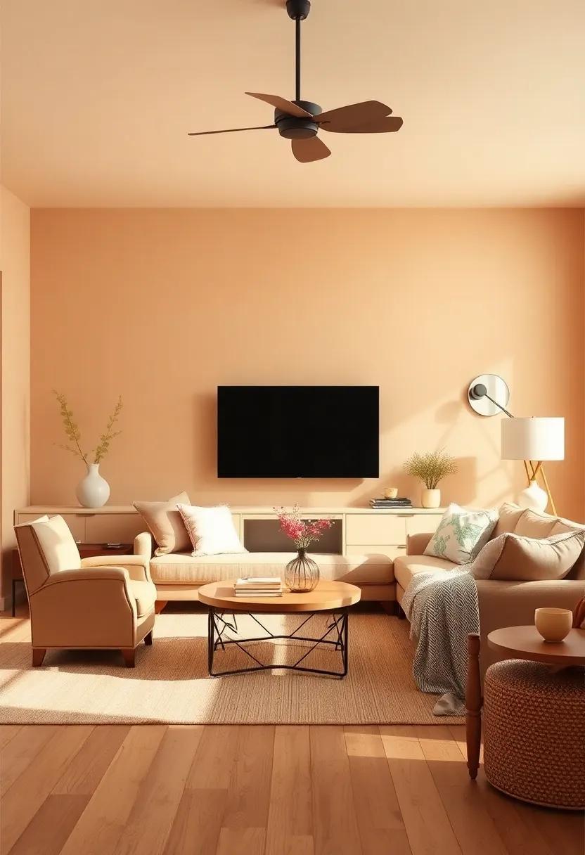 Embracing Comfort: Crafting a Cozy Farmhouse Living Room with Warm Hues