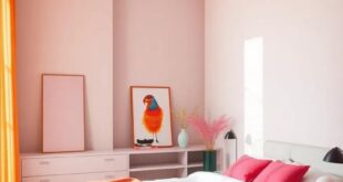 Vibrant Visions: Designing a Modern Bedroom Bursting with Color