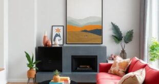 Modern Art Meets Eclectic Charm: Crafting a Unique Living Room