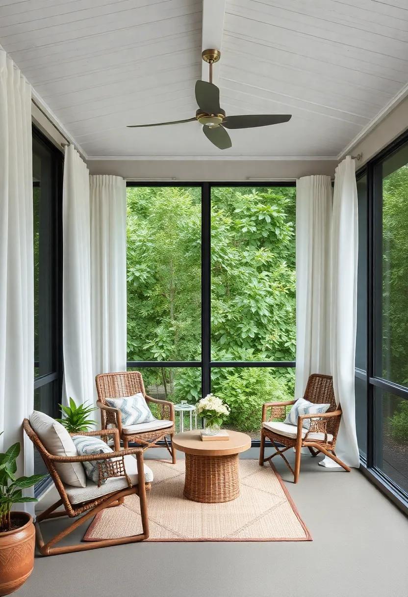 Curtain Call: Transforming Your Screened Porch into a Cozy Retreat