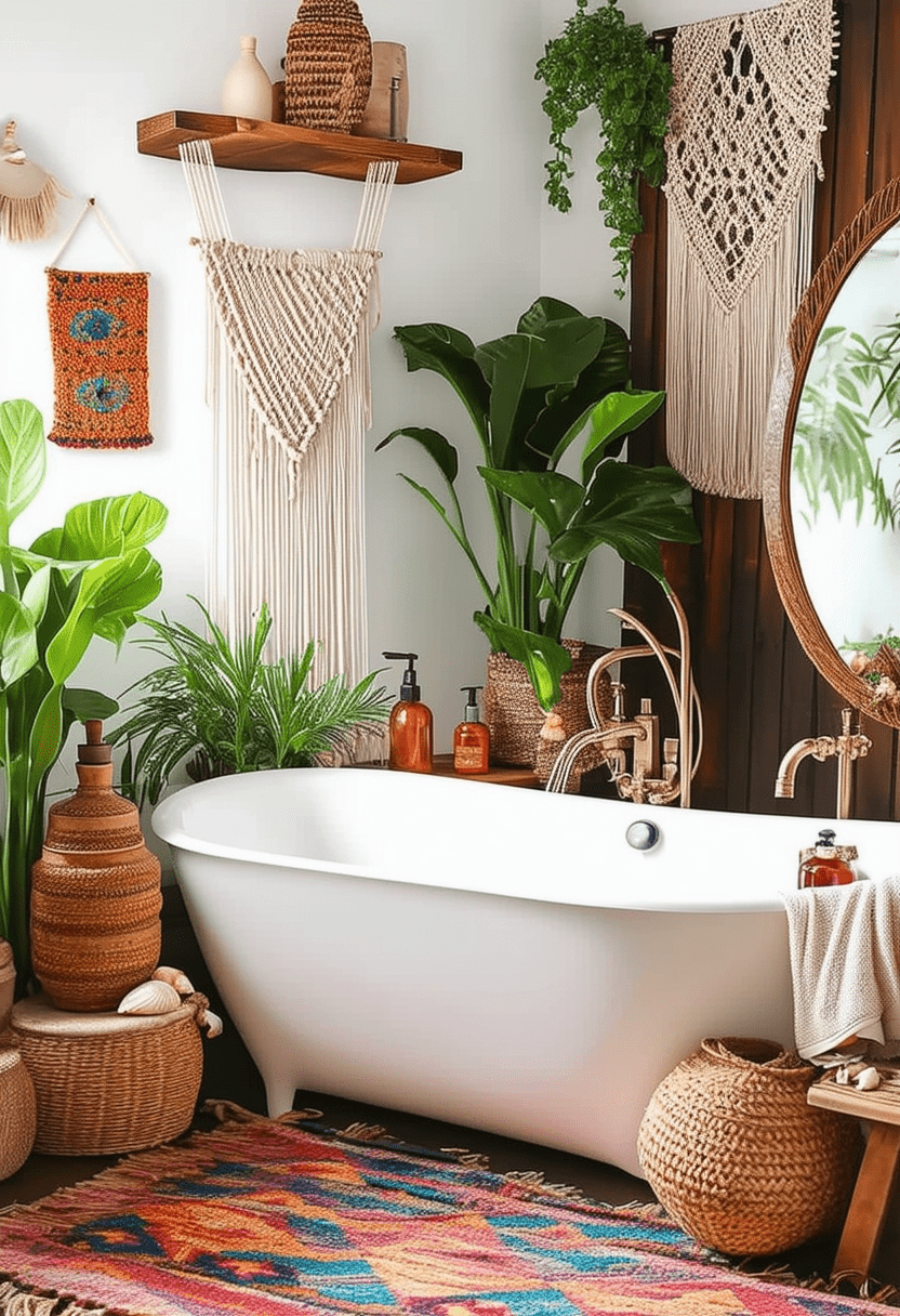 24 Inspiring Boho Bathroom Ideas for a Relaxing Retreat