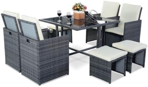 Transform our Outdoor Dining Experience ‍with Ergode's 9-Piece Set