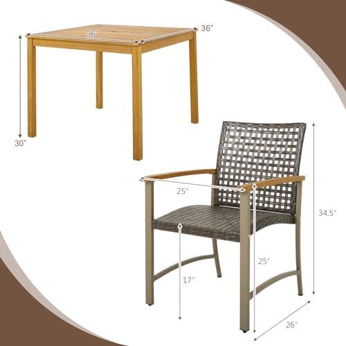 Creating Our Ideal Outdoor Oasis with Tangkula's Dining Set