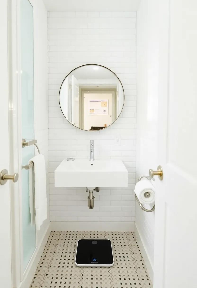 10) Bathroom Scale:‍ Keep ‌track of your wellness goals with a sleek bathroom⁣ scale that fits seamlessly‍ into your decor