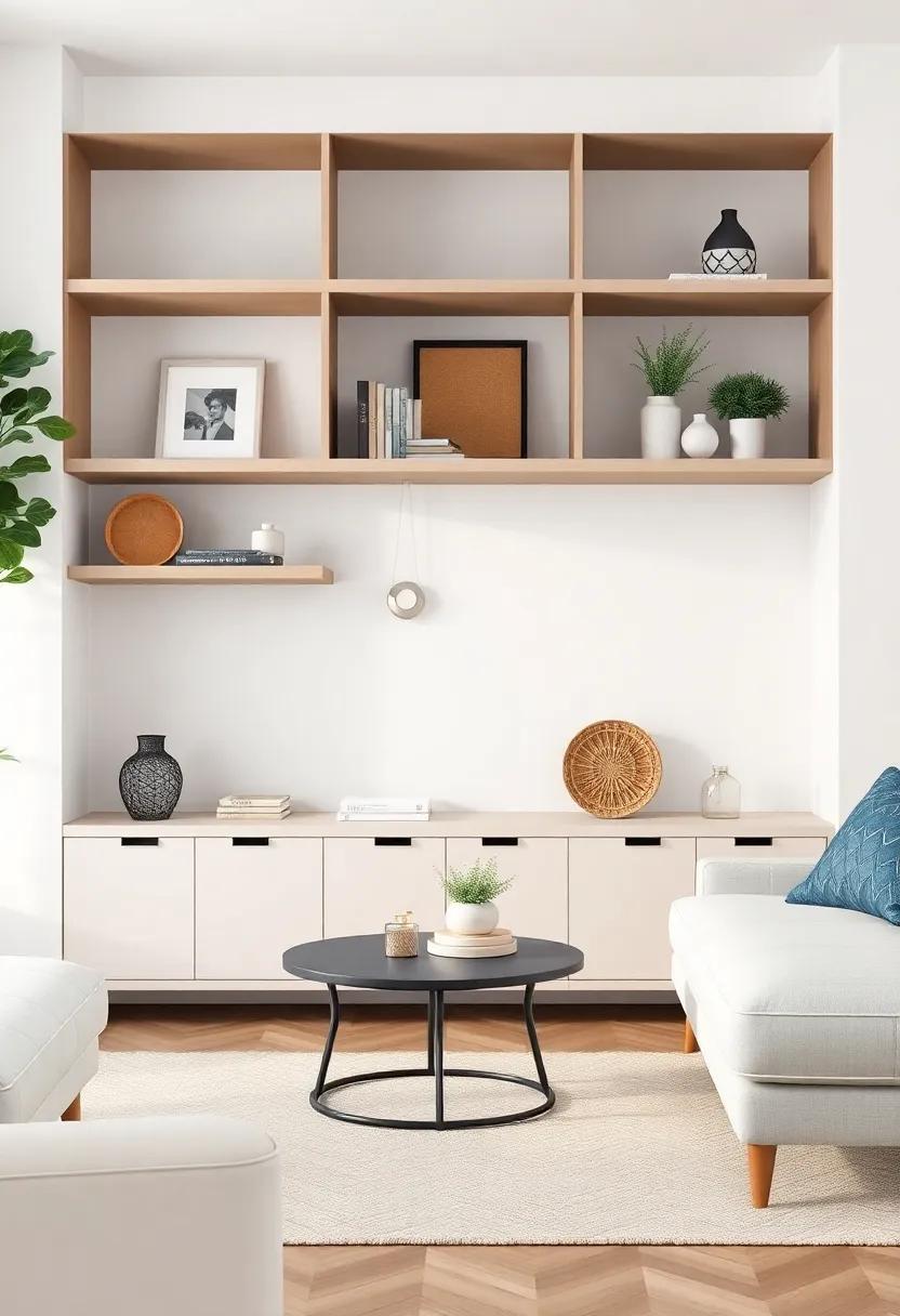 Choosing the Right Materials for Open Shelving in Your Apartment Living Room