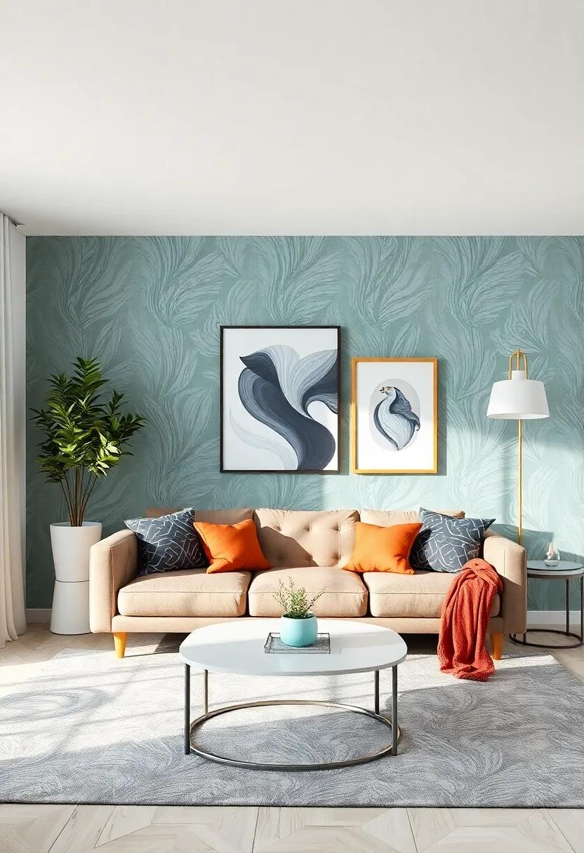 Wall Art and Wallpaper: Creating a gallery Effect in Your Living Room
