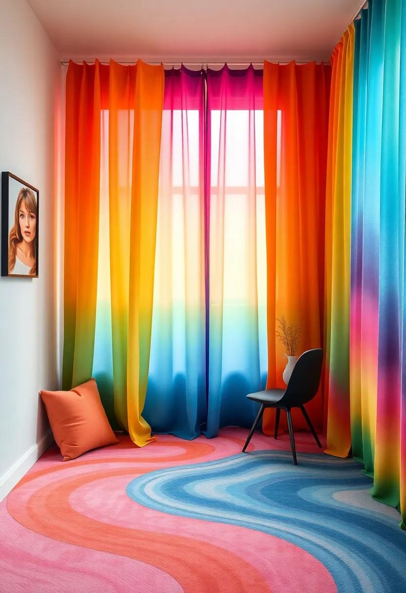 Colorful Curtains and Fabrics: Curtain Magic ⁤for a Unique ⁣Ambiance