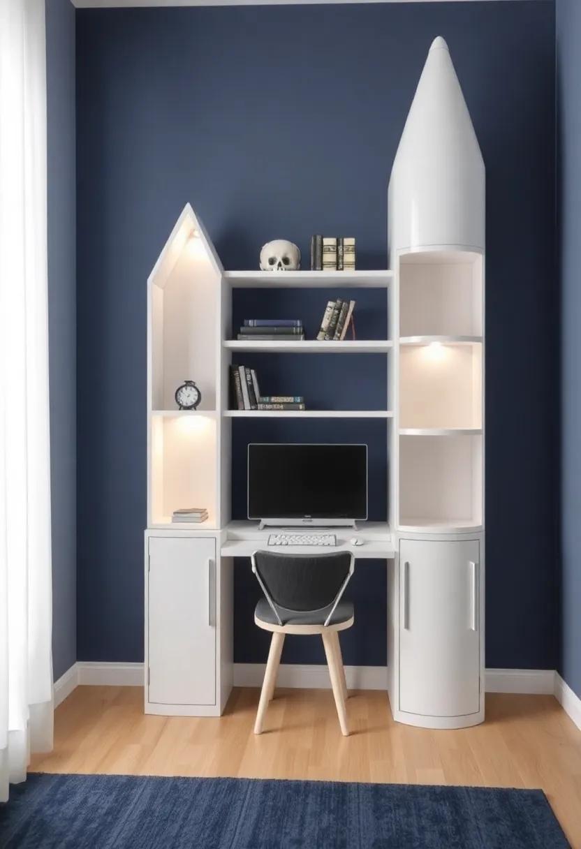 stellar Storage: Crafting Rocket-Shaped Shelves and Cabinets