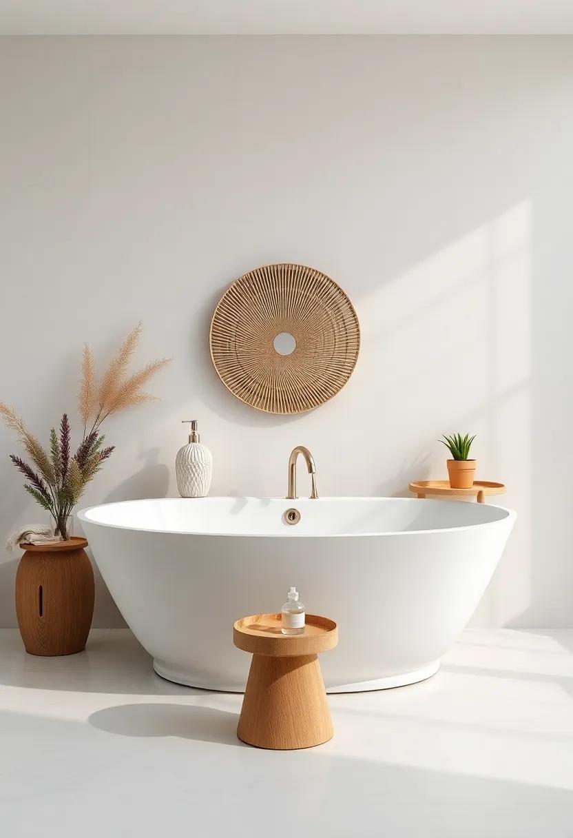 14) Create ‍a ‍focal point with a freestanding‍ tub and surround it with ⁢decorative ‍items, turning bath time into a luxurious experience