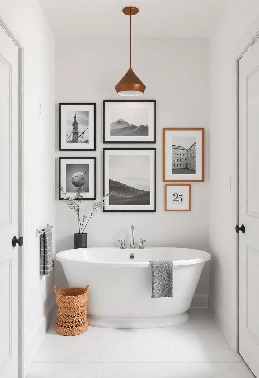 2) Incorporate a stunning gallery⁣ wall featuring framed ​art or photographs that resonate with your personal style