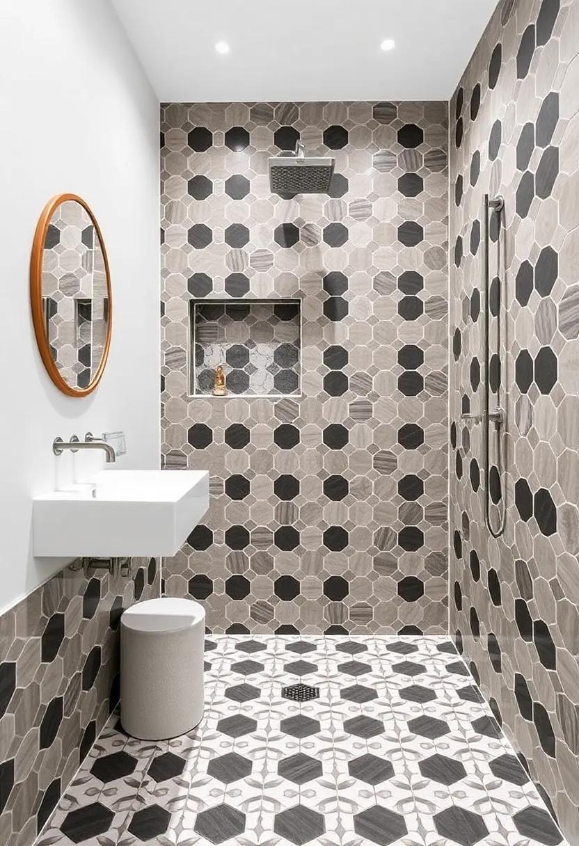 Bold Patterns: How Geometric ‌Tiles Can Elevate Your Shower Aesthetic