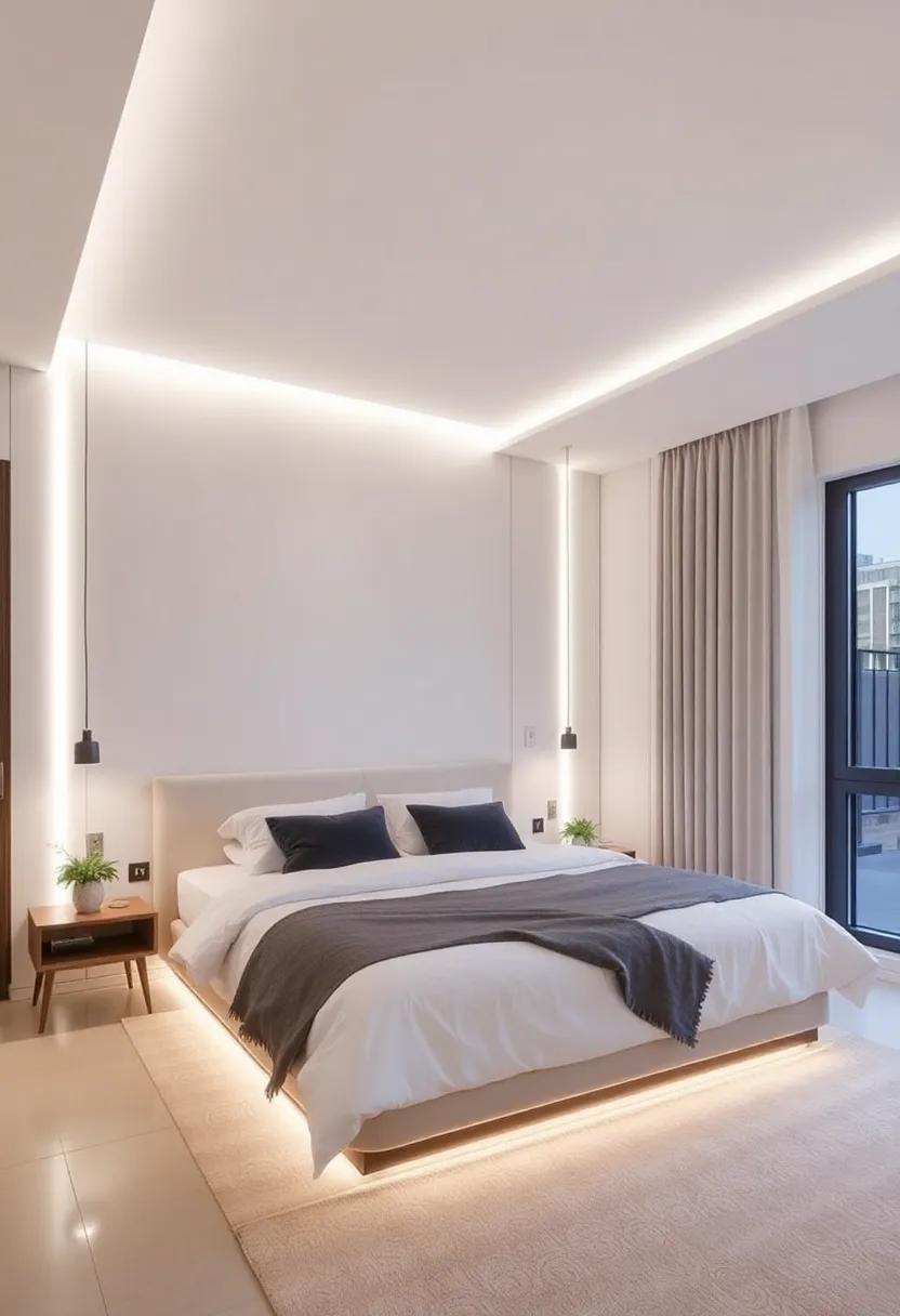 LED Strip Lighting: Sleek Solutions for ⁣Modern Bedroom Ambiance