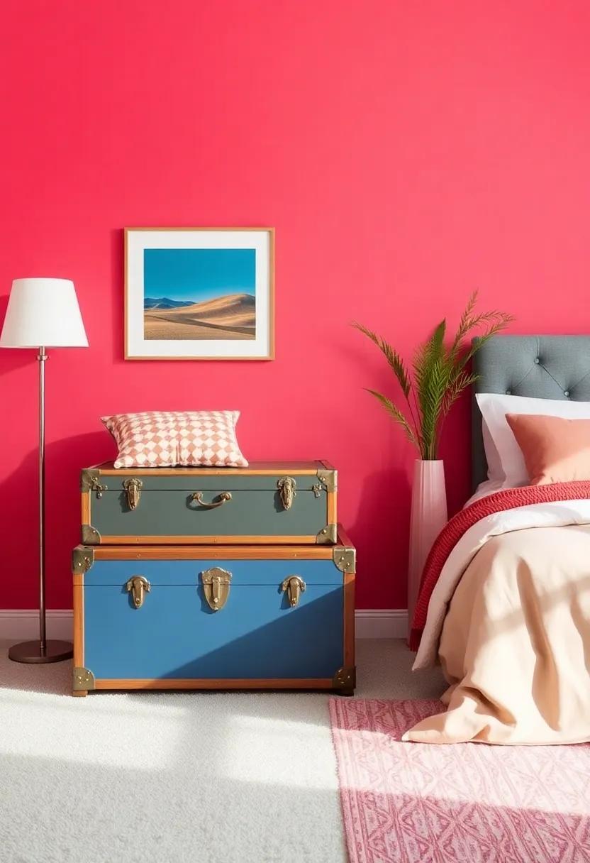Bright, Bold Colors: Infusing Personality with Decorative ‍trunks