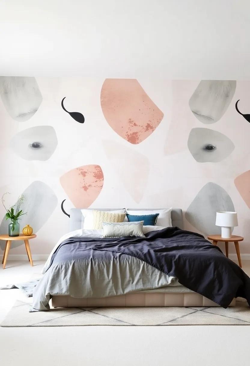 Playful Patterns: Using Wallpaper to Transform Large Bedroom​ Spaces