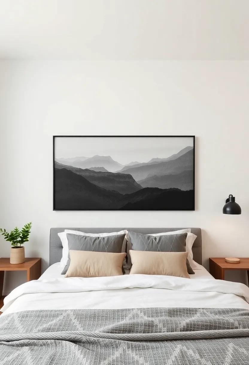 Layering Textures: Blending Photography with Tactile Elements in Bedroom design