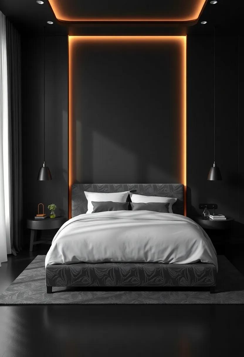 Layered Lighting: Creating‌ Depth on ‍Black Accent Walls