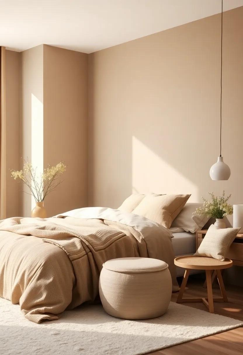 Enhancing ⁢Cozy Vibes with Soft Taupe and Natural‍ Textures