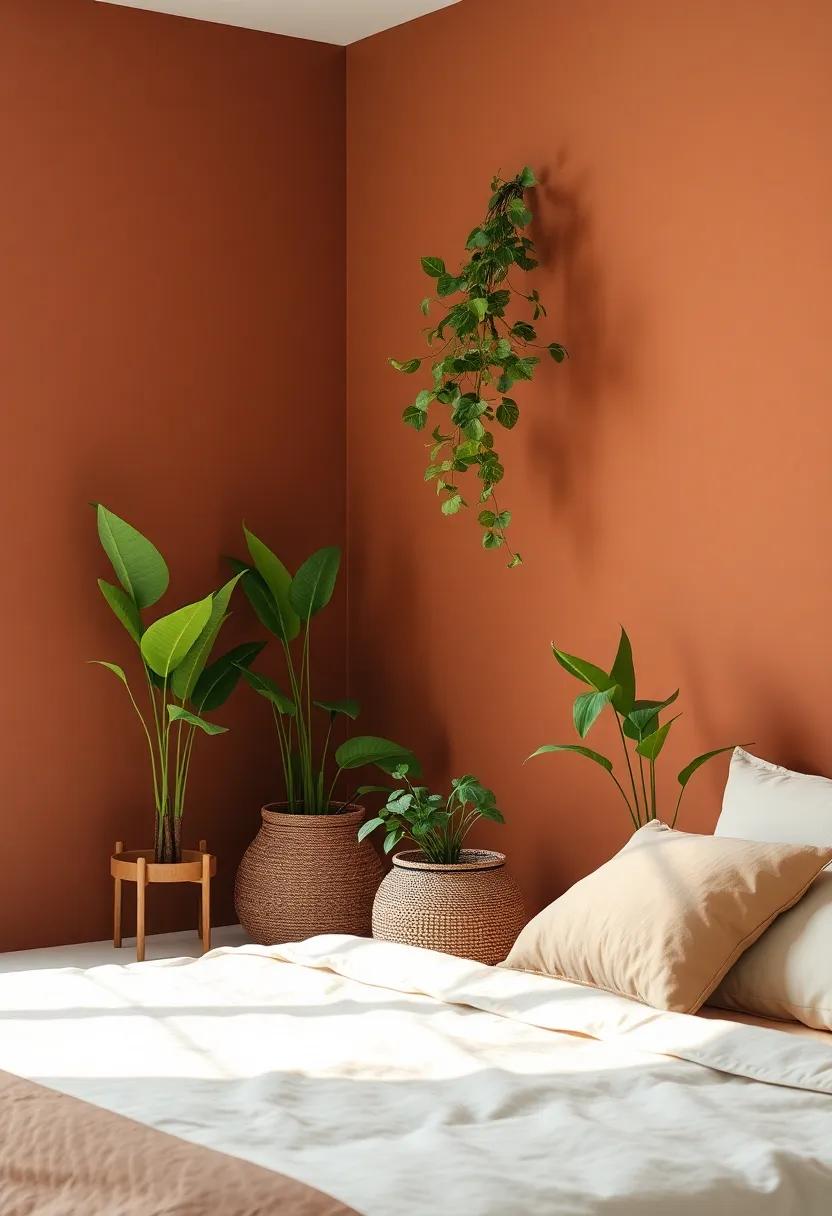 Integrating⁤ Indoor Plants​ with Earthy⁤ Wall Colors for⁤ a Lush Look
