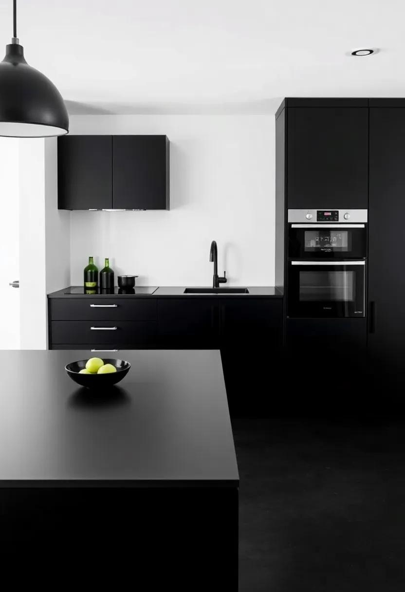 The Allure of Black Matte Finishes in Modern Kitchen ‍Design