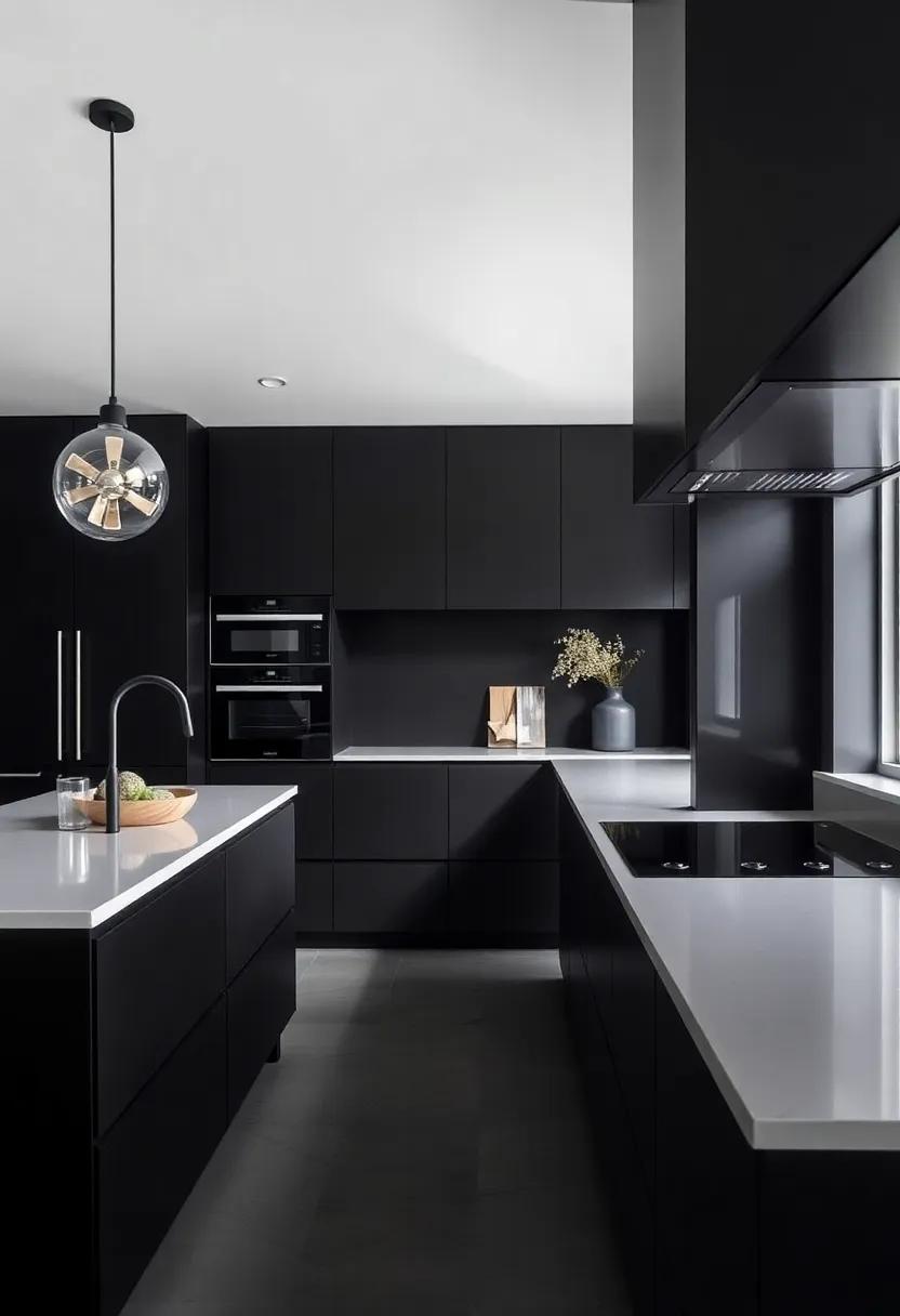 Balancing Light and Dark: Achieving Harmony in Black Kitchens