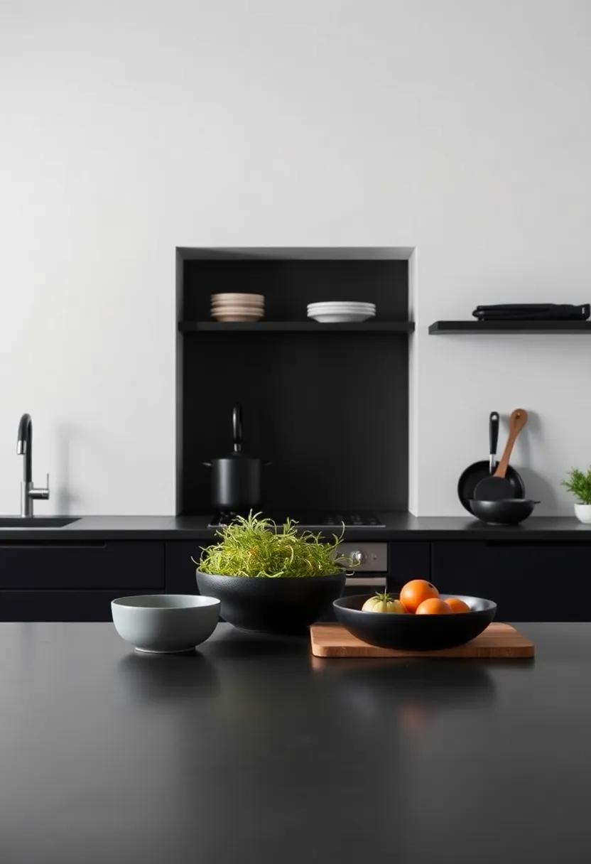 Culinary‌ Tools That⁢ Blend‍ Functionality with Black Minimalism