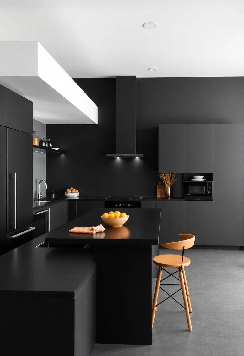 Designing an Inviting Atmosphere in Your Black Kitchen Space