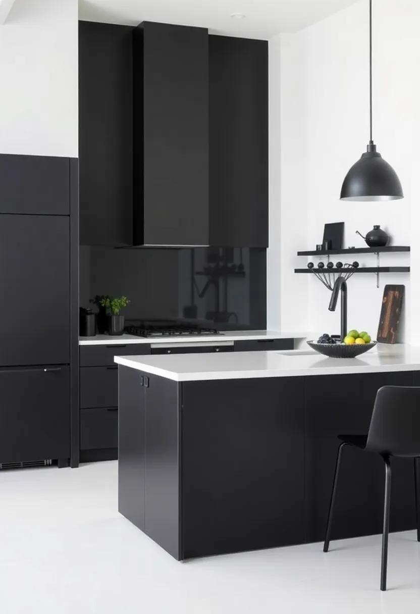 How to Personalize Your Black Minimalist Kitchen‌ Style