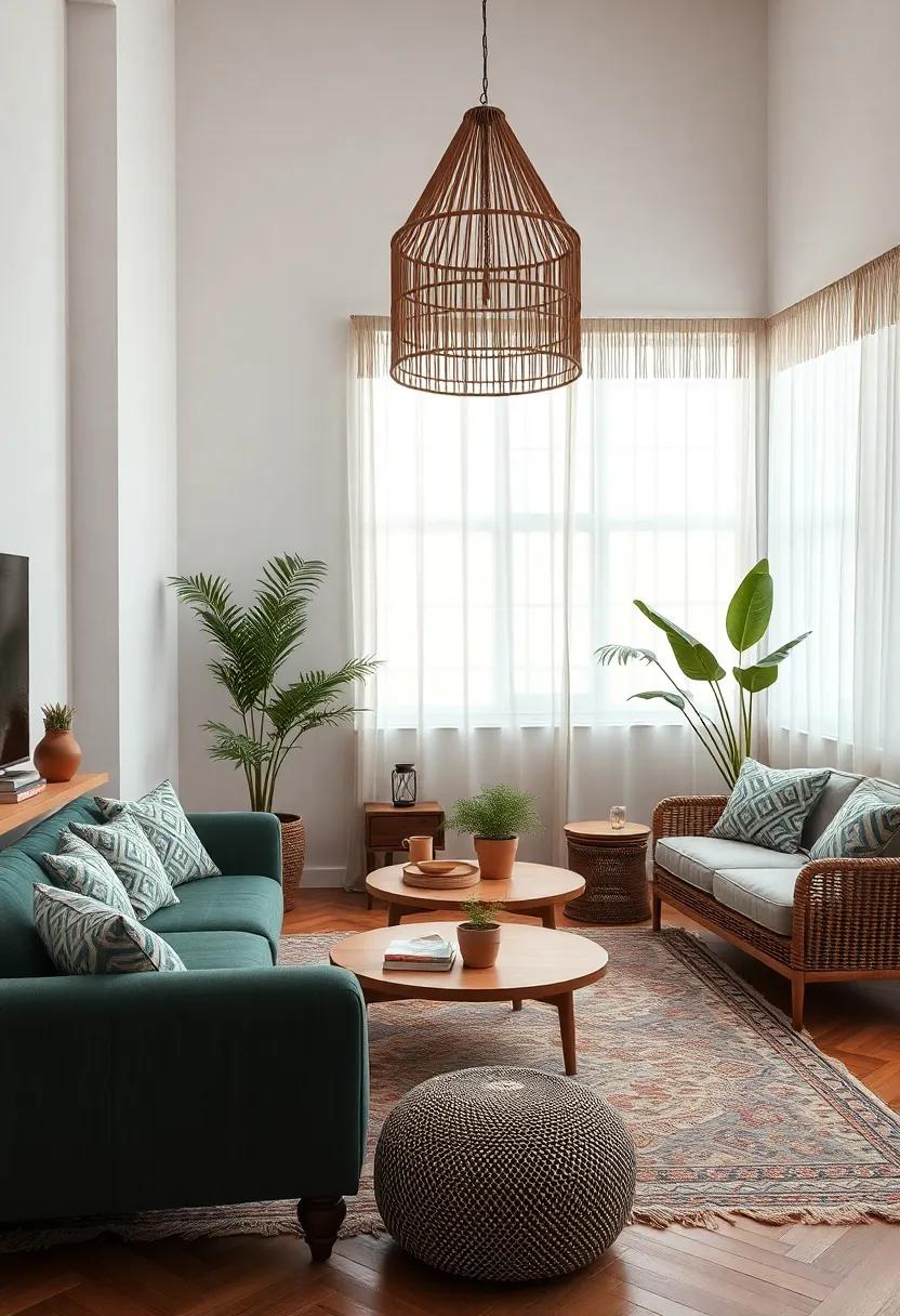 Layering Patterns and Textures for a Cozy ​Boho Vibe