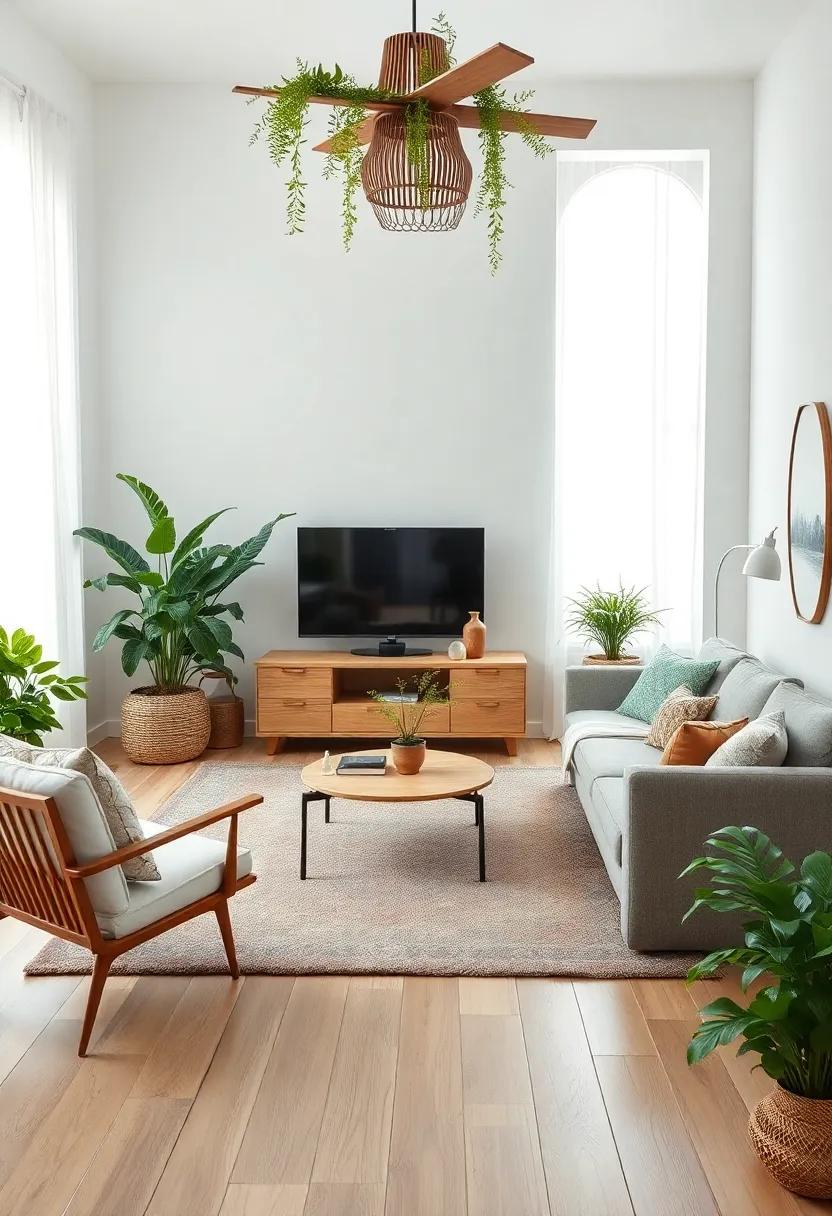 The Importance of​ Greenery in a Bohemian Living Room