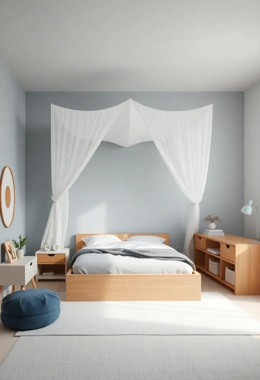 A Canopy Bed That Feels Like⁣ a Tent Under the Stars