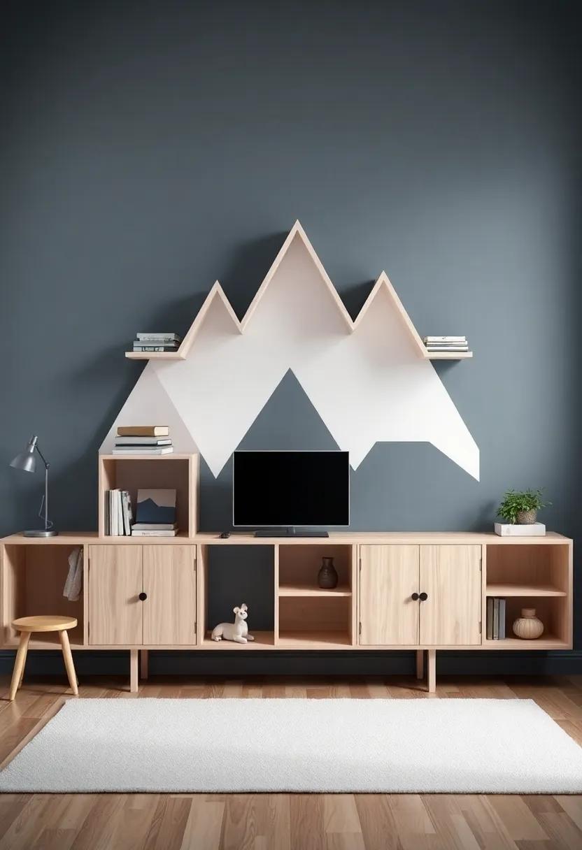 Shelving⁢ Units Shaped Like Mountains or ⁤Treehouses