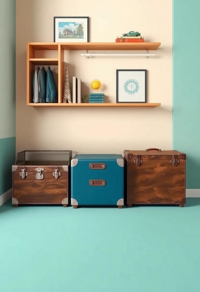 Storage Solutions Designed as ⁢Treasure Chests and Suitcases