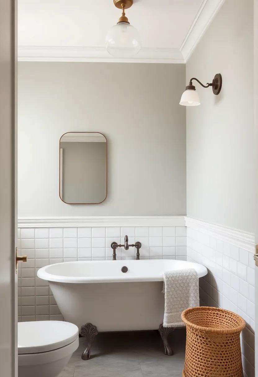 The Appeal of Vintage-inspired Lighting Fixtures in a Classic Bathroom