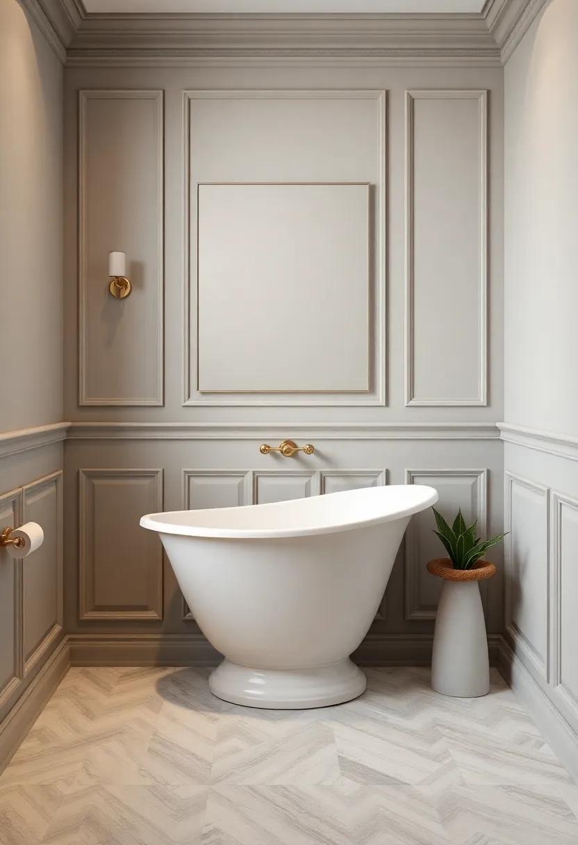 The Beauty of Wainscoting in Enhancing bathroom Walls