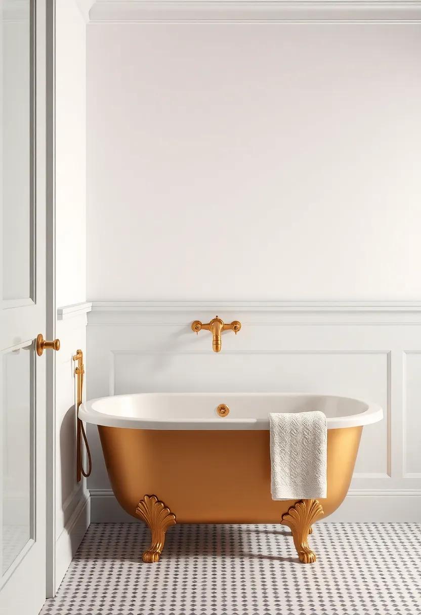 Brass Hardware Adding ‌a Touch of Vintage Glamour to Your Bathroom