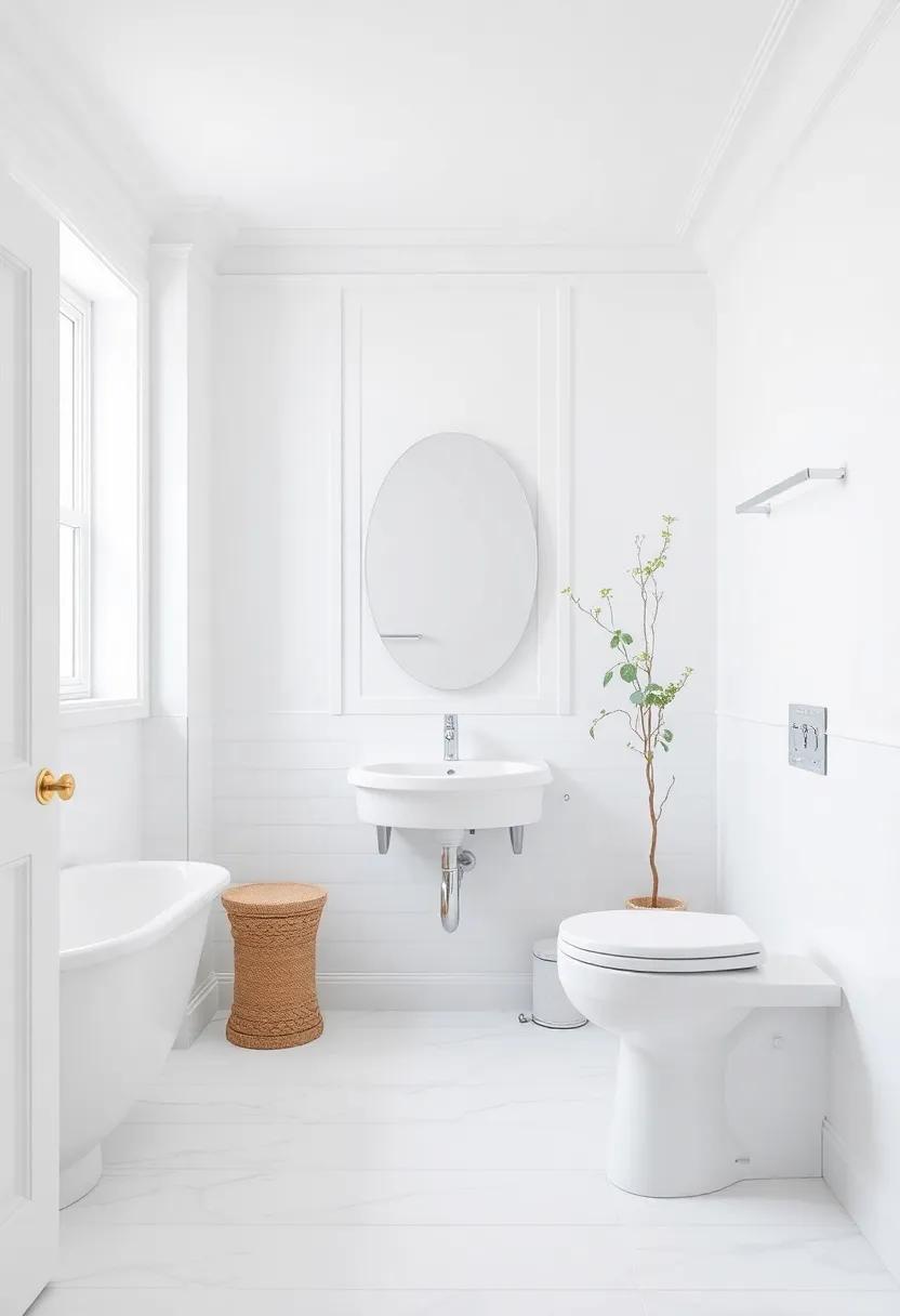 Crisp⁢ White Fixtures for a Clean and Timeless Bathroom Look